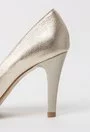 Pantofi Stiletto aurii din piele naturala Clare
