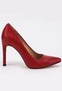 Pantofi stiletto rosii din piele naturala