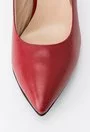 Pantofi stiletto rosii din piele naturala Elvire