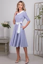 Rochie azurie cu buline