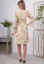 Rochie cu imprimeu floral din voal