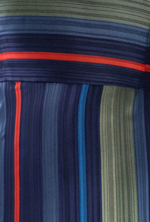 Rochie cu model in dungi multicolore Ivone