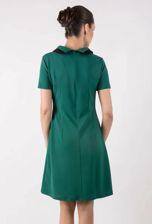 Rochie de zi verde Elizabeth