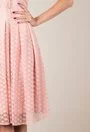 Rochie din dantela roz-piersica Mayte