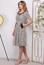 Rochie in tonuri alb negru cu buzunare si nasturi