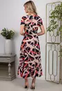 Rochie multicolora cu buzunare