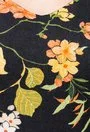 Rochie neagra cu imprimeu floral colorat Antonela