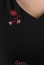 Rochie neagra cu imprimeu floral multicolor Janice