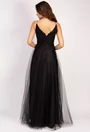 Rochie neagra cu insertii sclipitoare si transparente