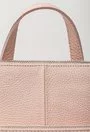 Rucsac-geanta roz pal din piele naturala Lores