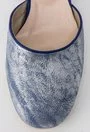 Sandale bleu cu argintiu din piele naturala Elisse