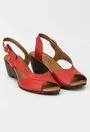 Sandale roșii din piele naturala Marisol