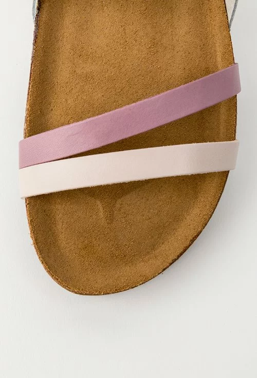 Sandale cu barete din piele naturala Arleen