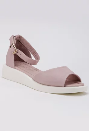 Sandale din piele culoarea roz cu talpa confortabila