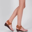 Sandale maro din piele naturala Alejandra