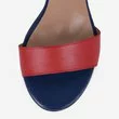 Sandale albastru cu rosu din piele naturala Sheletta