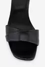 Sandale elegante negre din piele