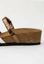 Sandale nuanta bronz din piele naturala Oro