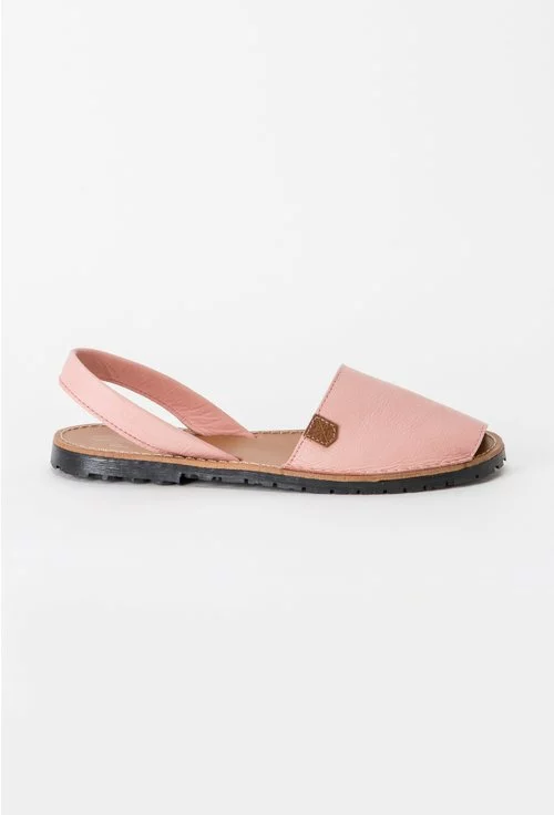 Sandale roz din piele naturala Cristal