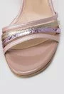 Sandale roz sidef din piele naturala Vivi