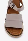 Sandale taupe din piele