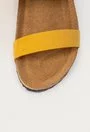 Sandale tip papuc din piele naturala nuanta galben Lami