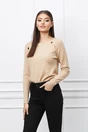 Bluza Alina ivory din tricot cu nasturi pe bust