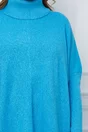 Bluza Aria albastra din tricot over size