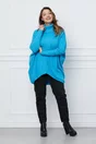 Bluza Aria albastra din tricot over size