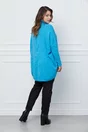 Bluza Aria albastra din tricot over size
