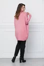 Bluza Aria roz din tricot over size