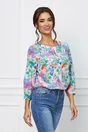 Bluza Daria multicolora cu imprimeu paint