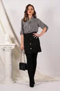 Bluza Gabi alba cu dungi negre