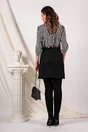 Bluza Gabi alba cu dungi negre