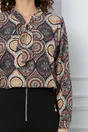 Bluza Gina cu imprimeu mandala colorat