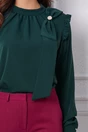 Bluza MBG verde cu funda maxi