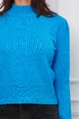 Bluza Nadia albastra din tricot