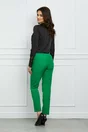 Bluza office neagra satinata cu volan la bust