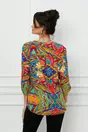 Bluza Sabrina cu imprimeu multicolor