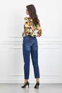 Bluza Sonia cu imprimeuri orange si verzi
