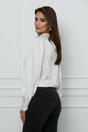 Camasa Dy Fashion alba din voal satinat