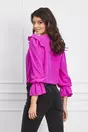 Camasa Dy Fashion fucsia cu volanase la umeri