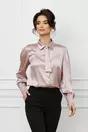 Camasa Dy Fashion roz cu aplicatie tip cravata