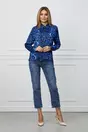 Camasa Verona albastra cu animal print