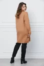 Cardigan Alma maro cu rever crestat