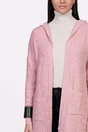 Cardigan Nadine roz din tricot cu buzunare