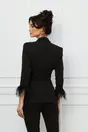Compleu Dy Fashion negru cu sacou si pantaloni