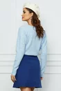 Fusta Dy Fashion albastra cu pliuri
