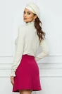 Fusta Dy Fashion magenta cu pliuri