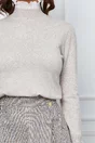 Fusta Dy Fashion maro cu carouri clos cu buzunare